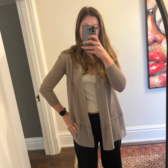 Taupe Cardigan - size xs - Picture 5 of 10